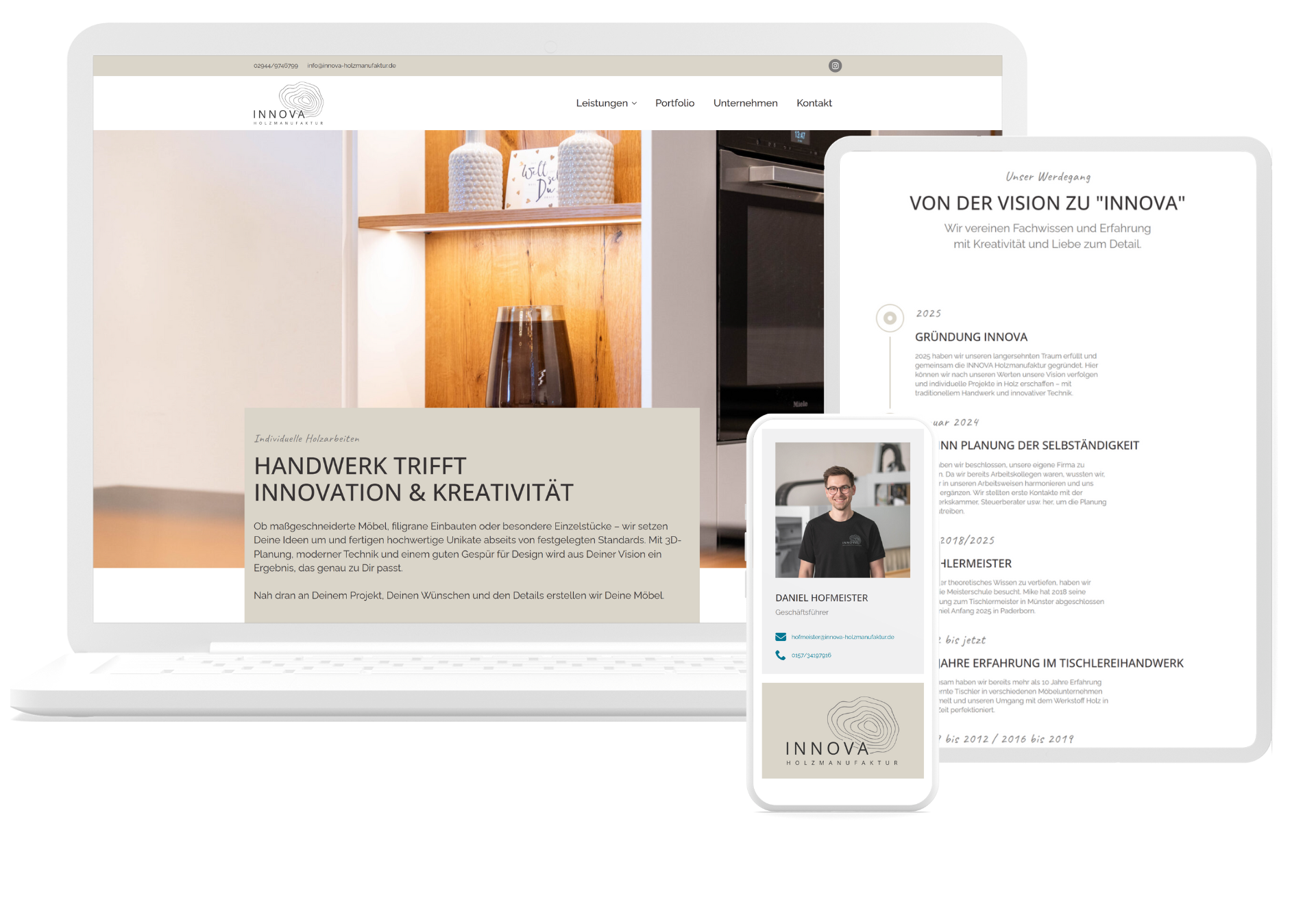 Mockup Innova-Holzmanufaktur
